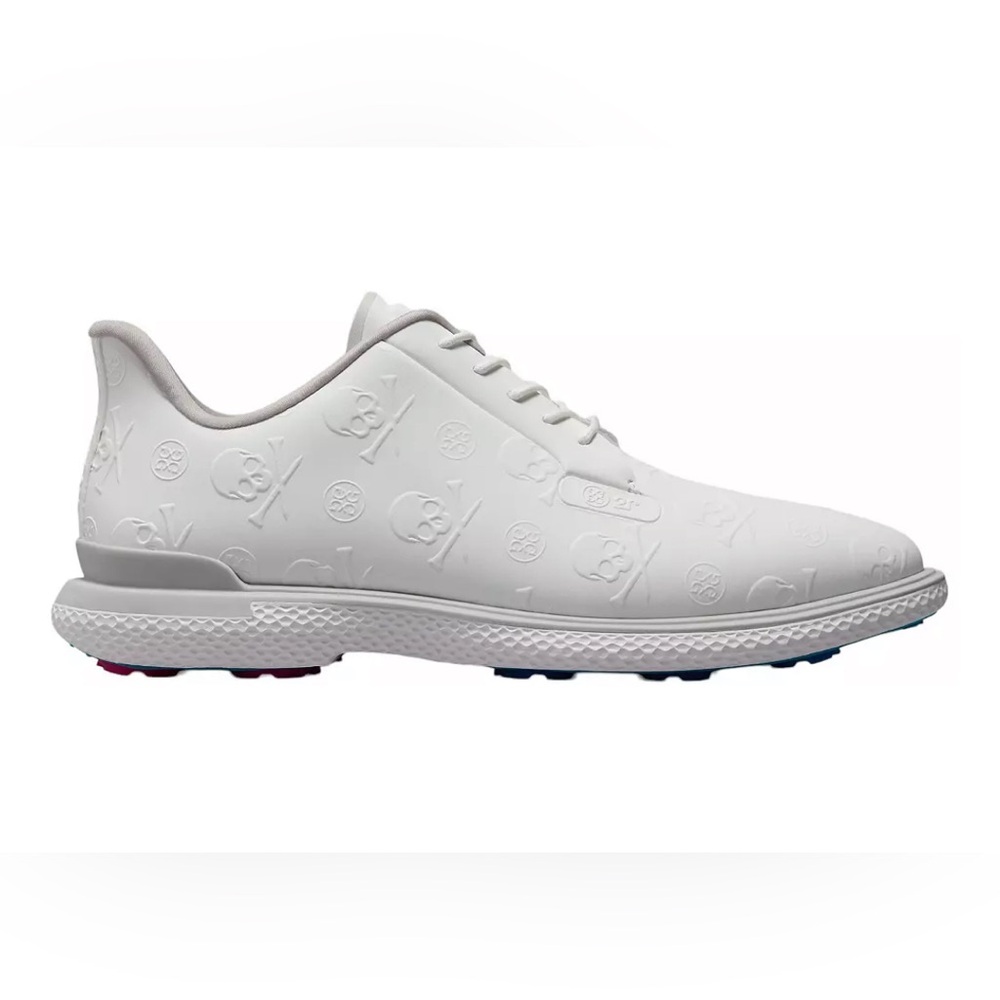 G/FORE Men’s Gallivan2r Embossed Skull & Tees Golf Shoes-White/Nimbus-Size 11.5